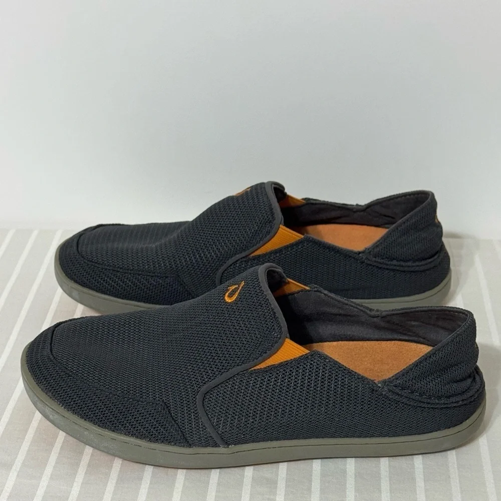 Olukai Nohea Mesh Sneakers Men's 8 Blue/Grey Casual Slip-On Loafers Boat Shoes